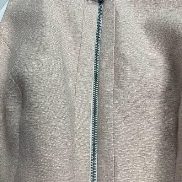 GIANNI BINI, Ivory & Tan dress, Sz 0, Party, 1/2 exposed zipper in front - Picture 4 of 11